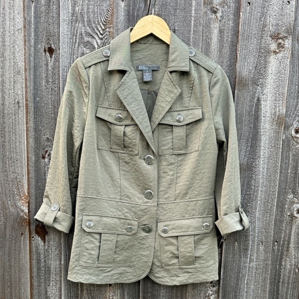89th & Madison Olive Green Utility Jacket